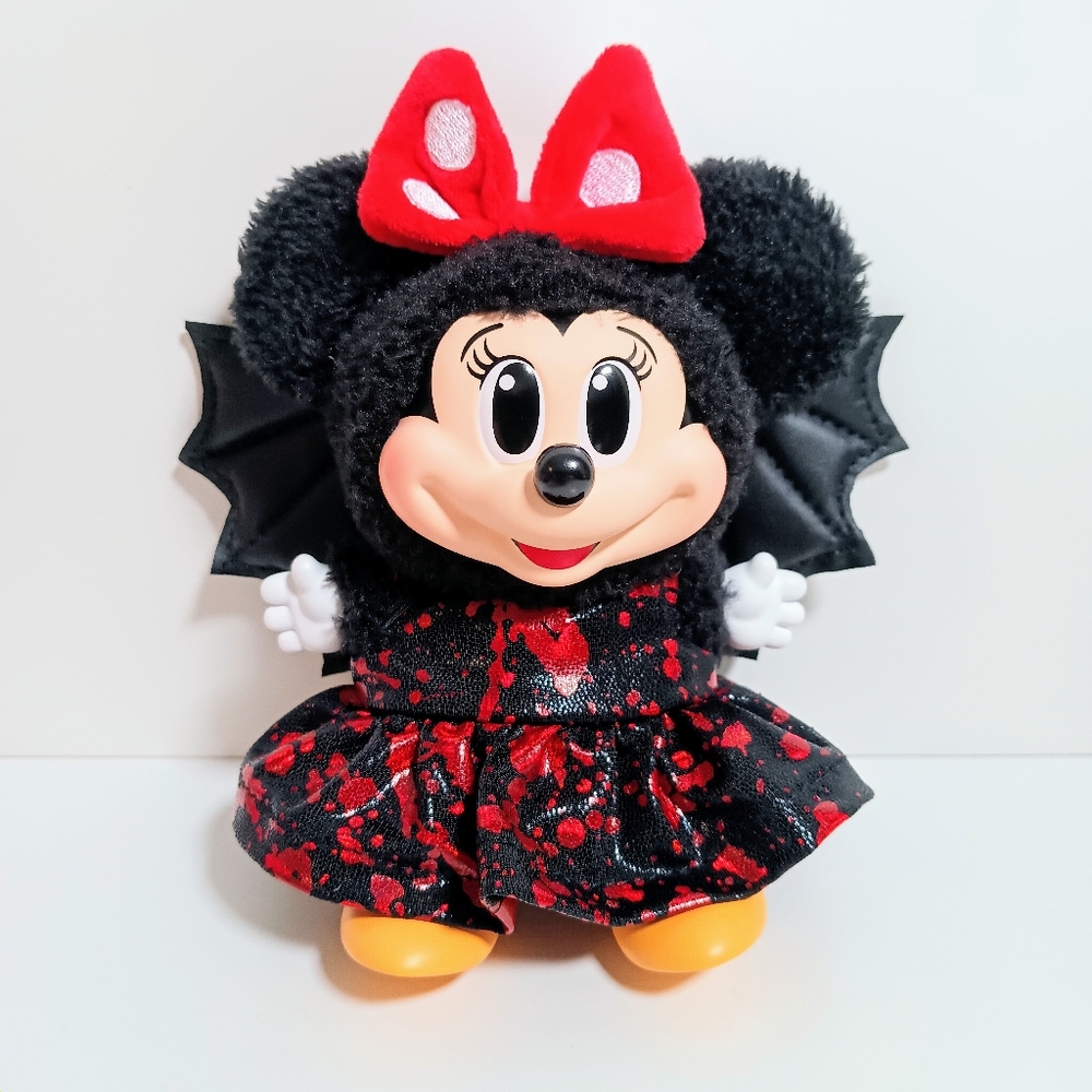Custom Metallic Blood Splatter Halloween Dress and Faux Leather Bat Wings